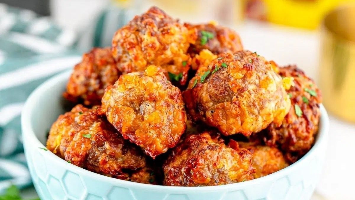 Air Fryer Sausage Balls. 