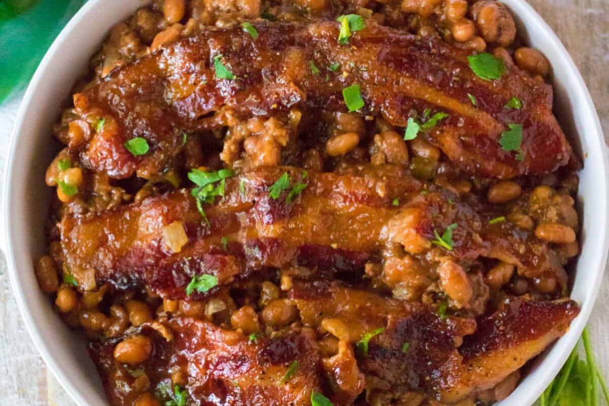 Baked Beans with Ground Beef.