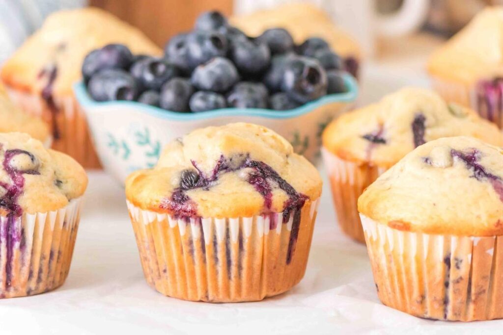 Bisquick Blueberry Muffins.