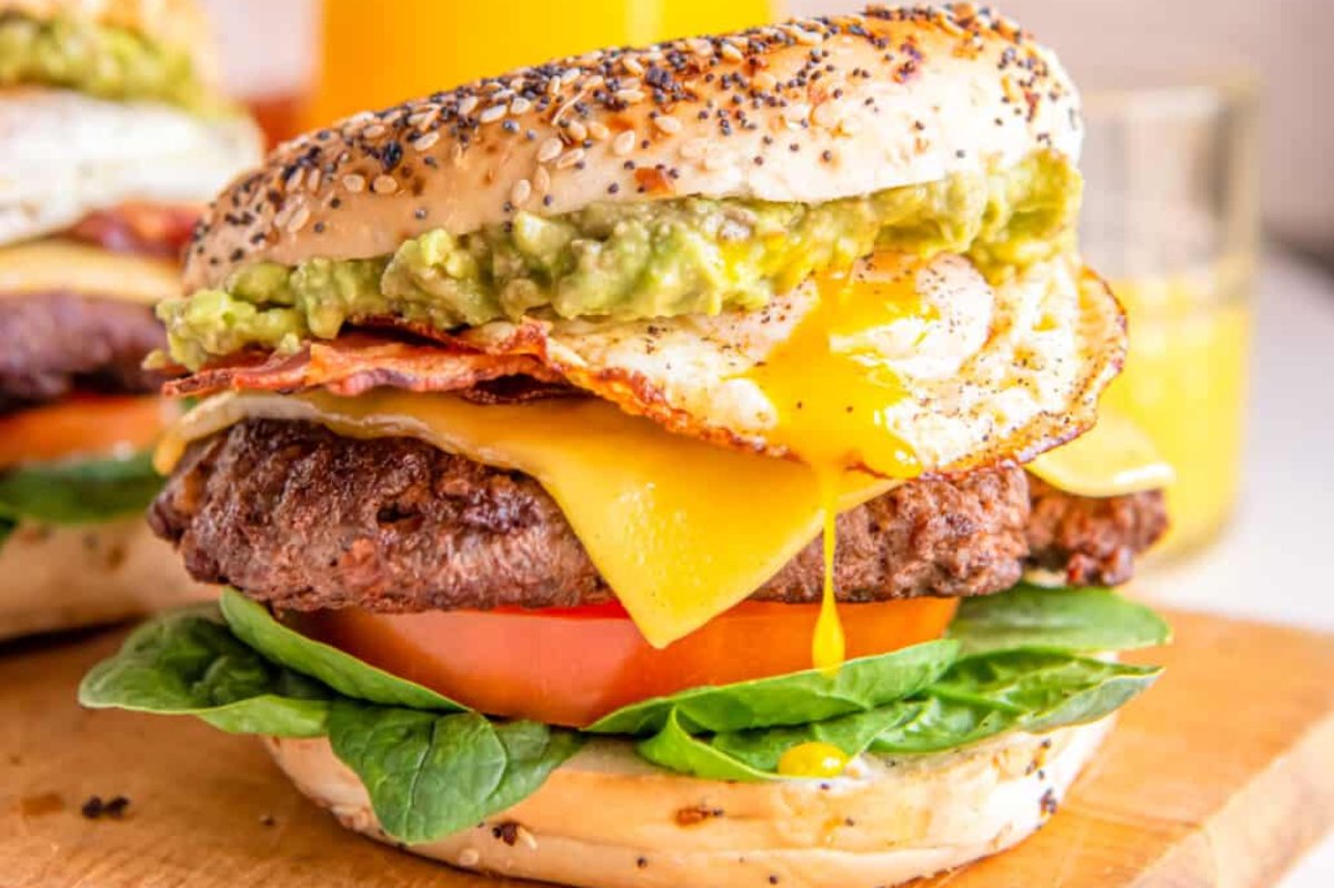 Breakfast Burger Recipe.