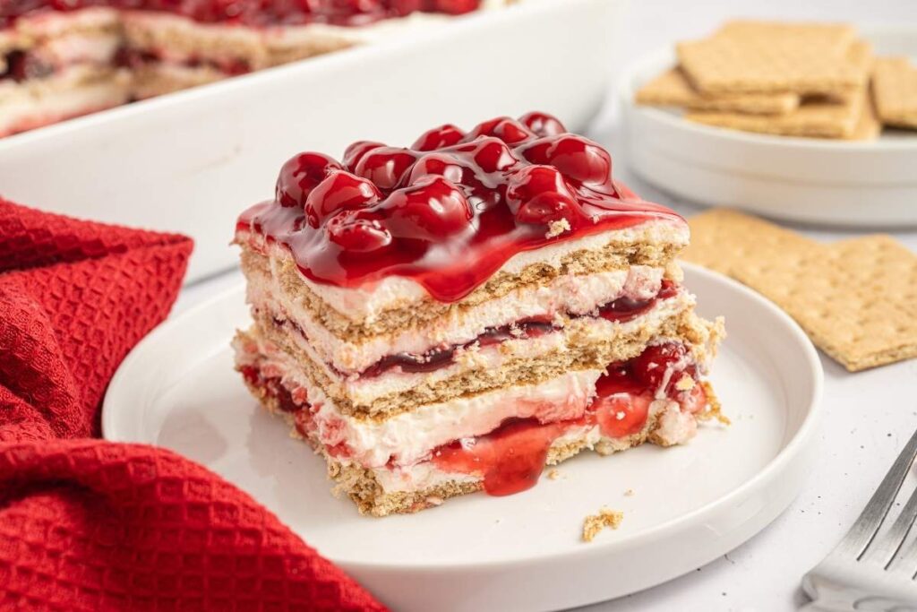 Cherry Cheesecake Icebox Cake.