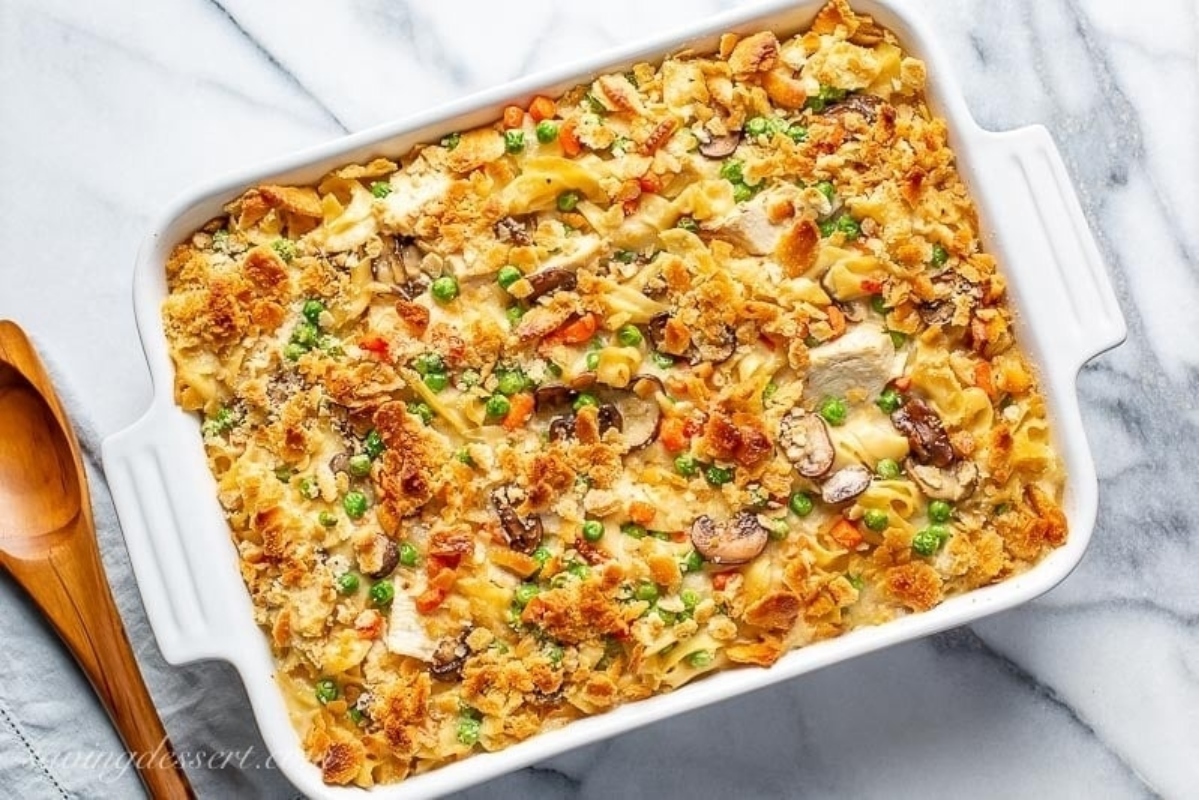 Chicken Noodle Casserole. 