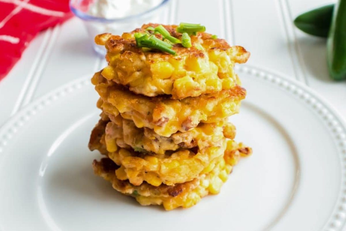 Crispy Corn Cakes. 
