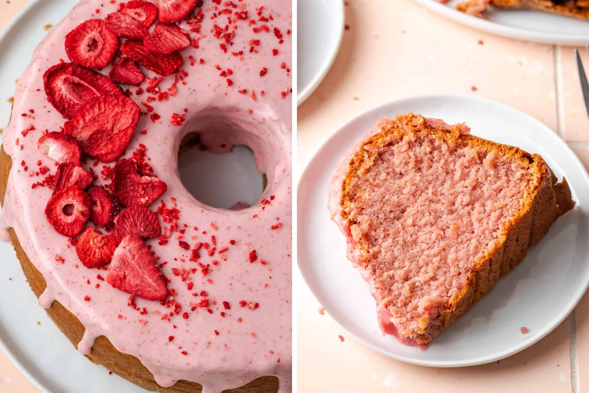 Fresh Strawberry Pound Cake (Gf).