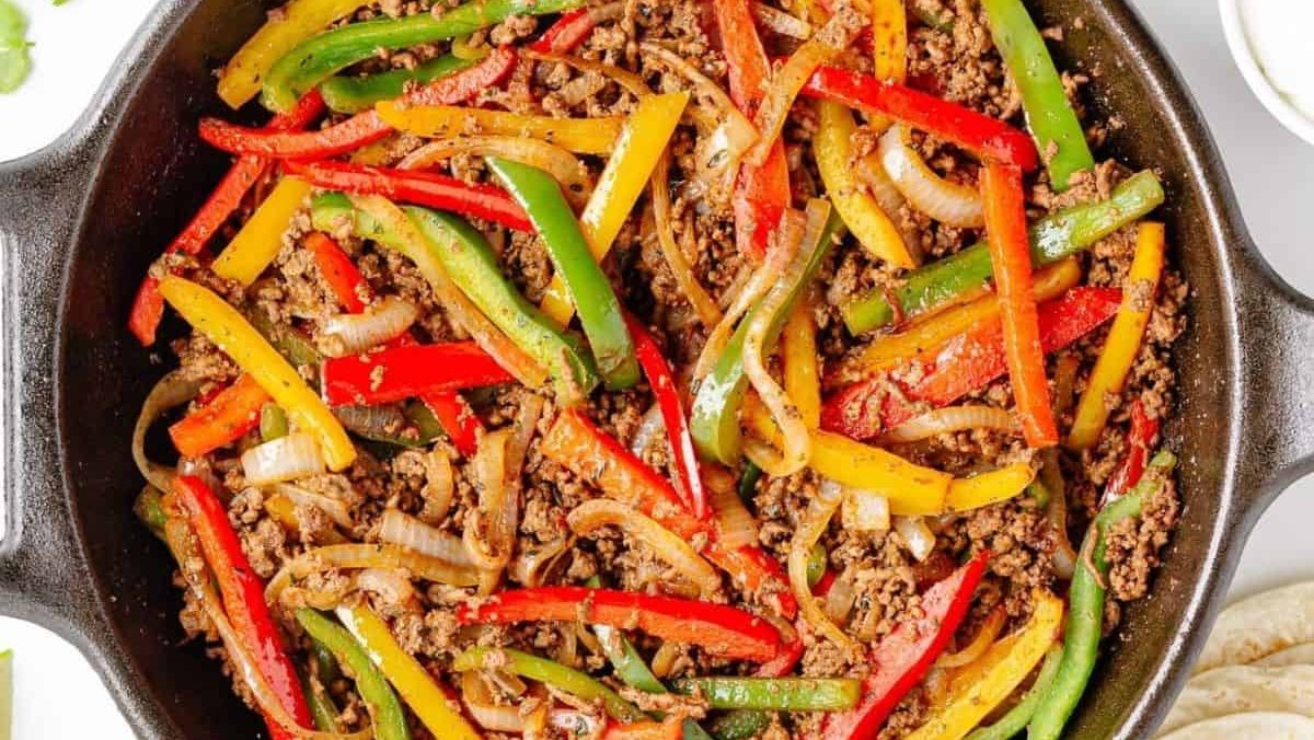 Ground Beef Fajitas.