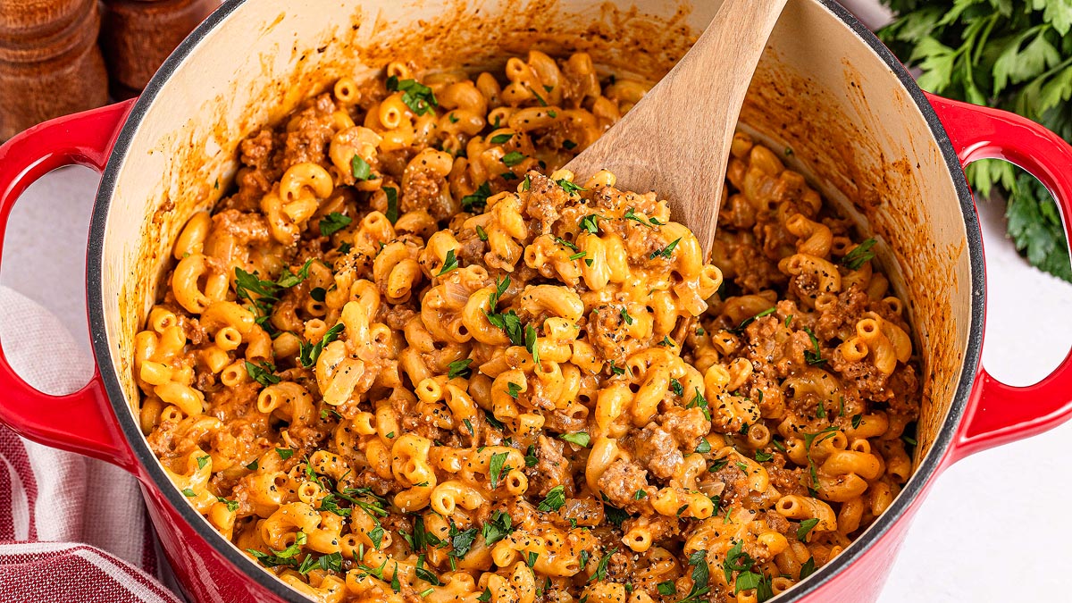 Homemade Hamburger Helper.