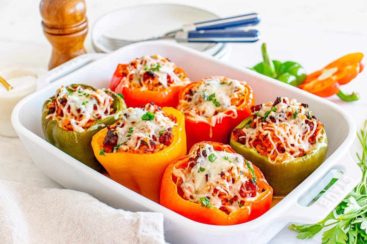 Italian Stuffed Peppers.