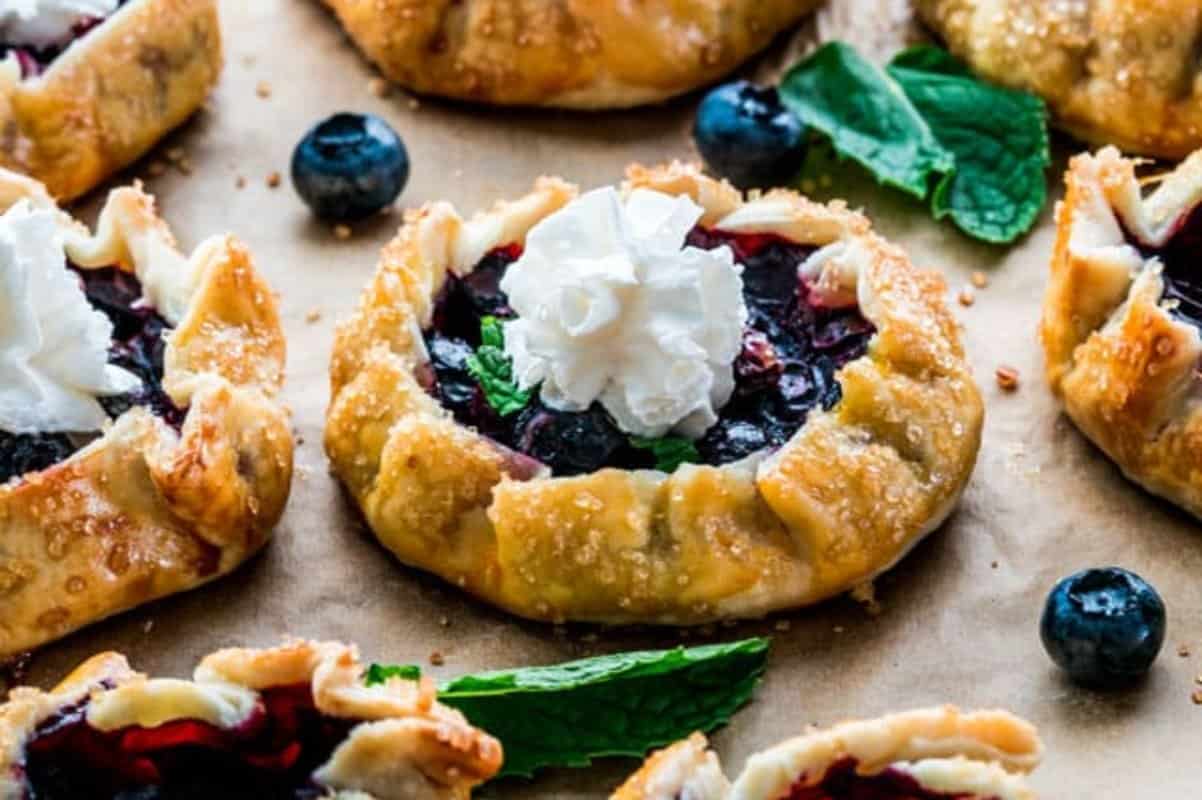 Mini Blueberry Galettes.