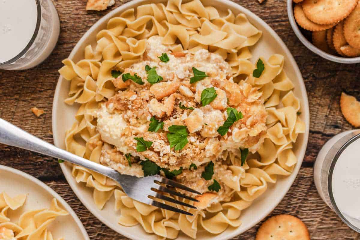 Slow Cooker Ritz Chicken.