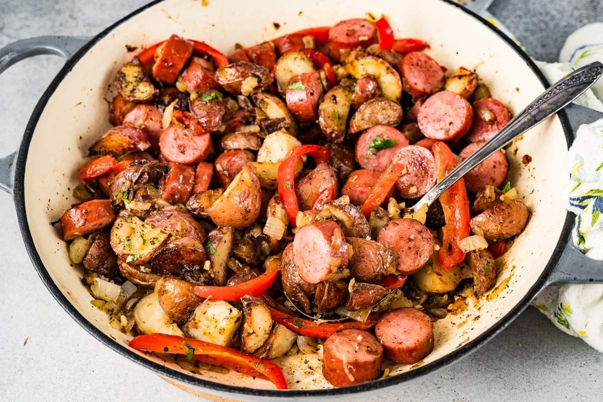 Smoked Sausage and Potato Skillet.