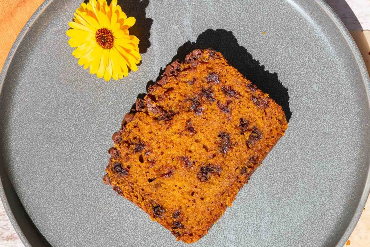 Sourdough Pumpkin Chocolate Chip Bread. 