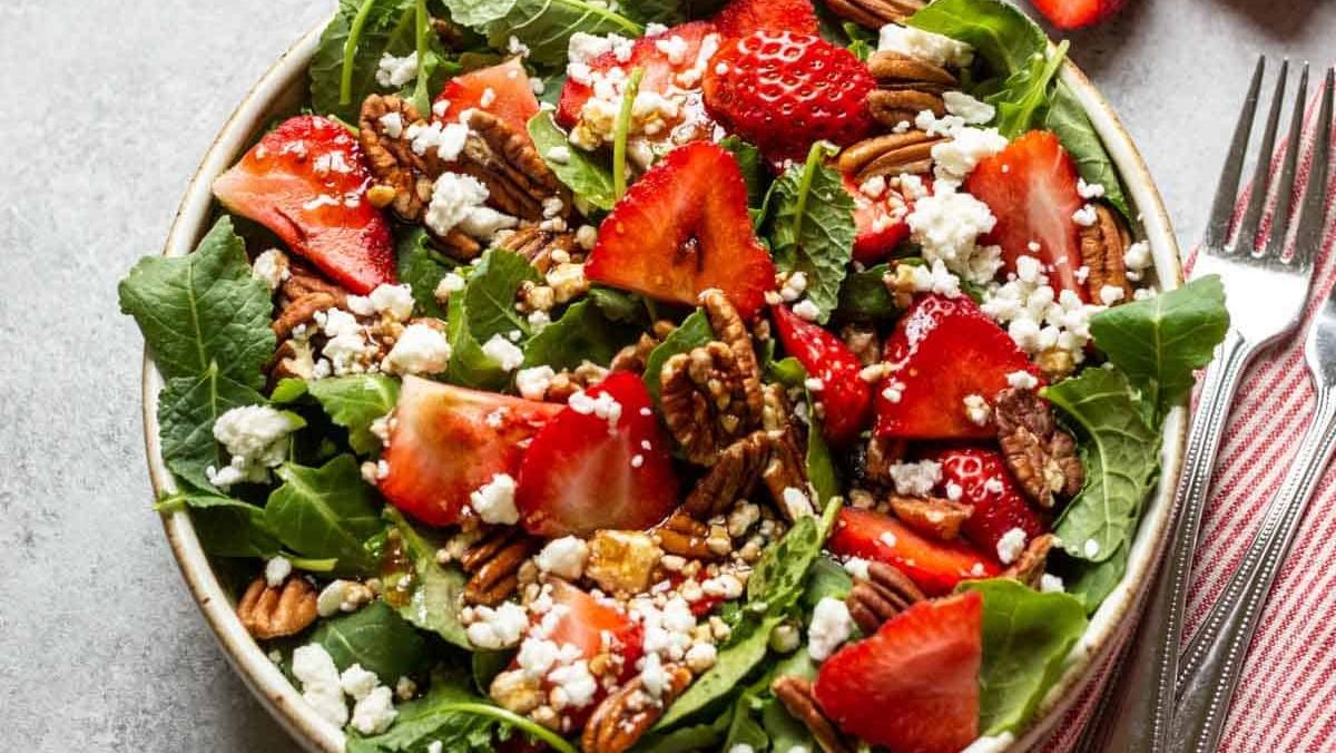 Strawberry Feta Salad.