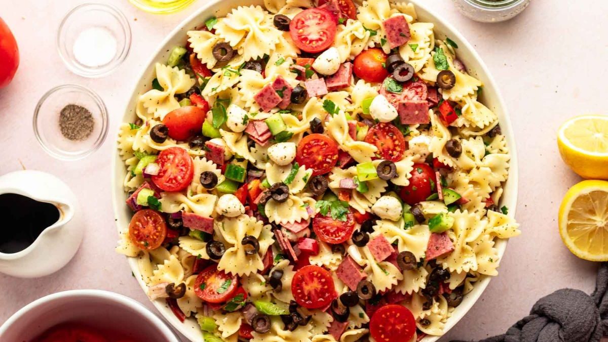 Zesty Italian Pasta Salad.