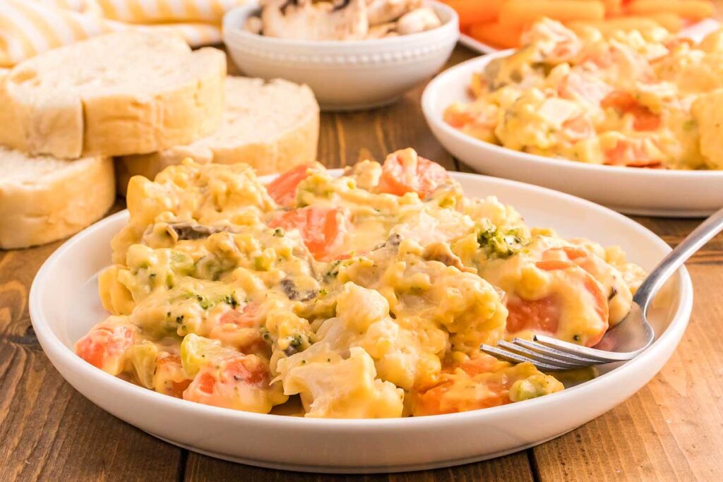 Cheesy Vegetable Casserole.