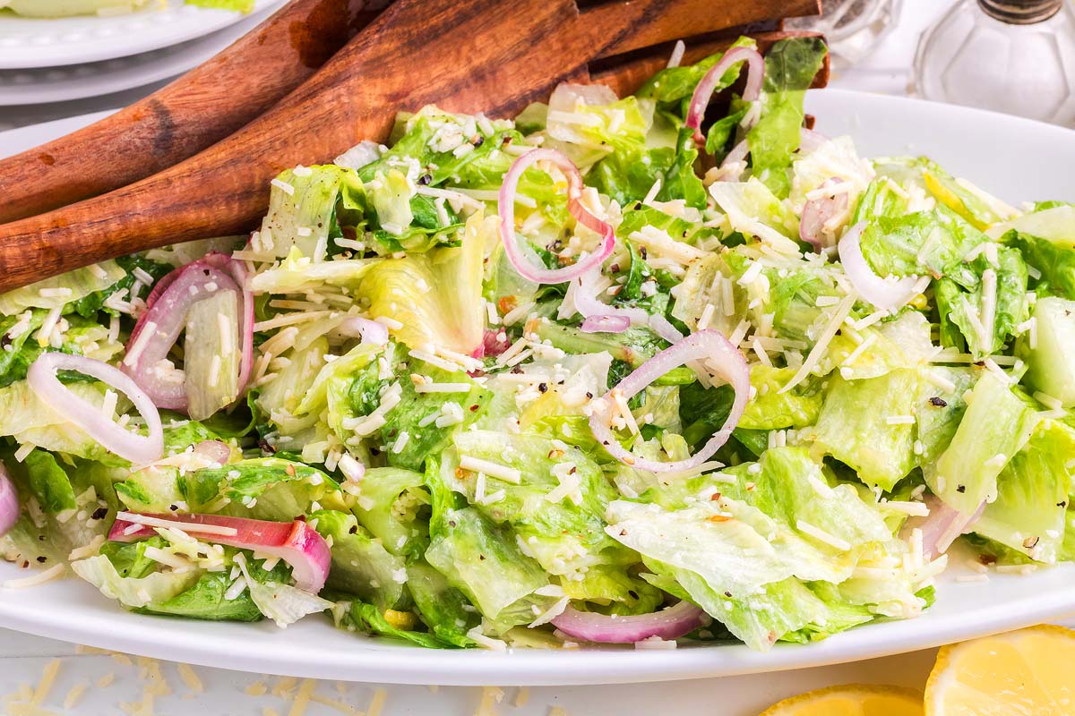 Lemon Parmesan Chopped Salad. 