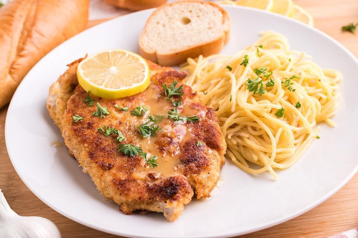 Chicken Scallopini with Lemon Sauce.