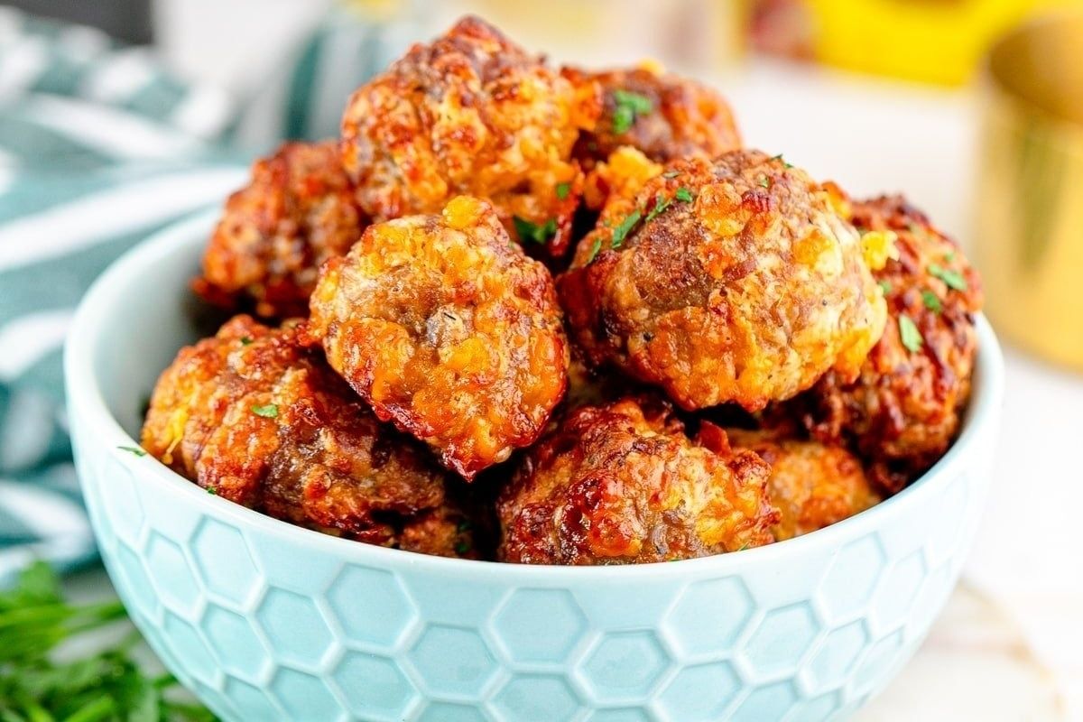 Air Fryer Sausage Balls.