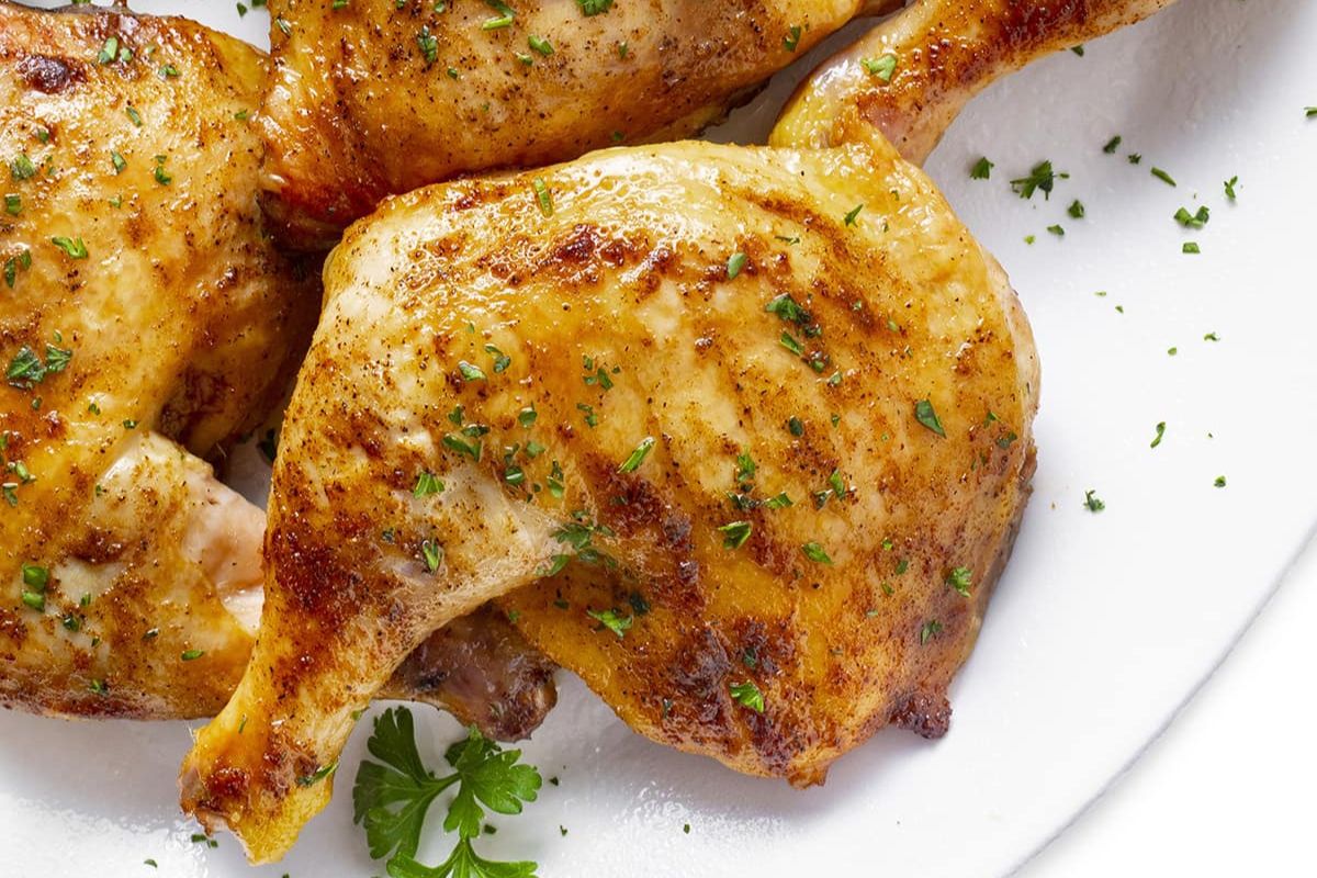 Baked Chicken Leg Quarters (Crispy, Juicy, Easy). 