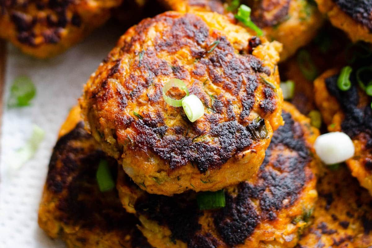 Canned Salmon Cakes.
