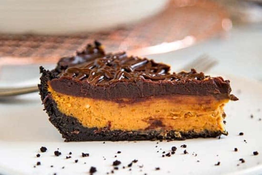 Chocolate Glazed Pumpkin Pie.