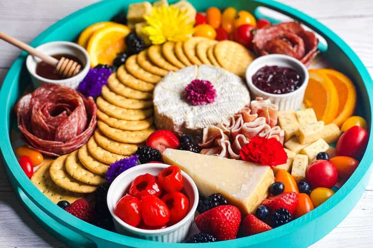 Easy Breezy Summer Party Charcuterie Board. 