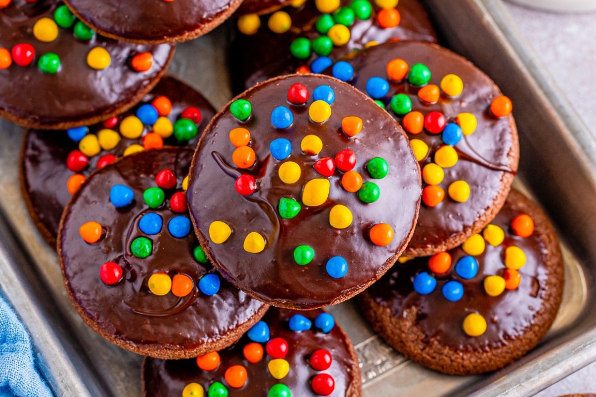 Easy Cosmic Brownie Cookies. 