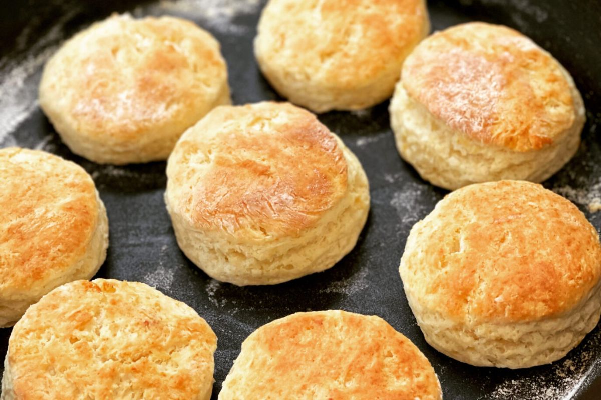 Flaky Buttermilk Biscuits. 