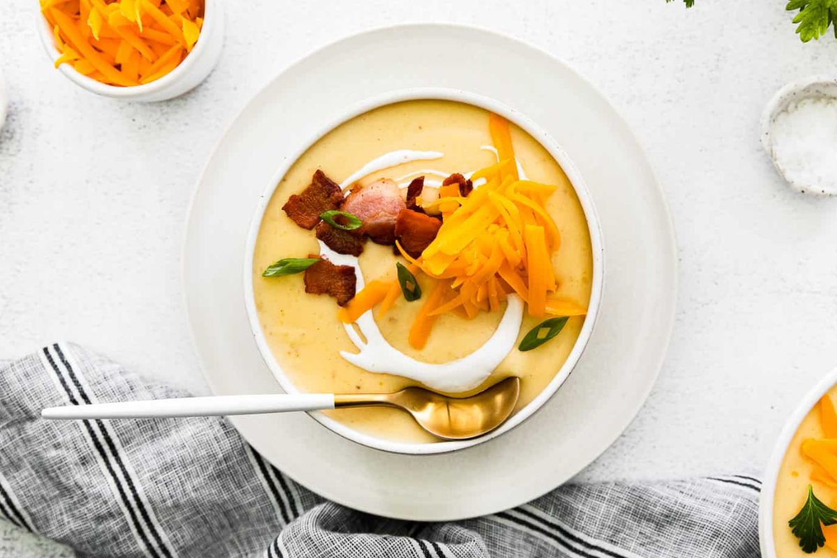 Instant Pot Potato Soup Recipe.