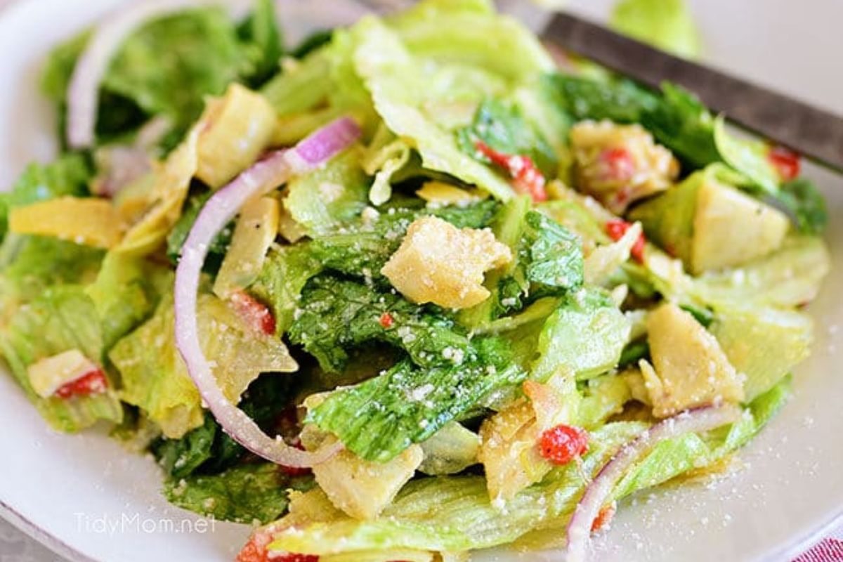 Simple Italian Salad. 