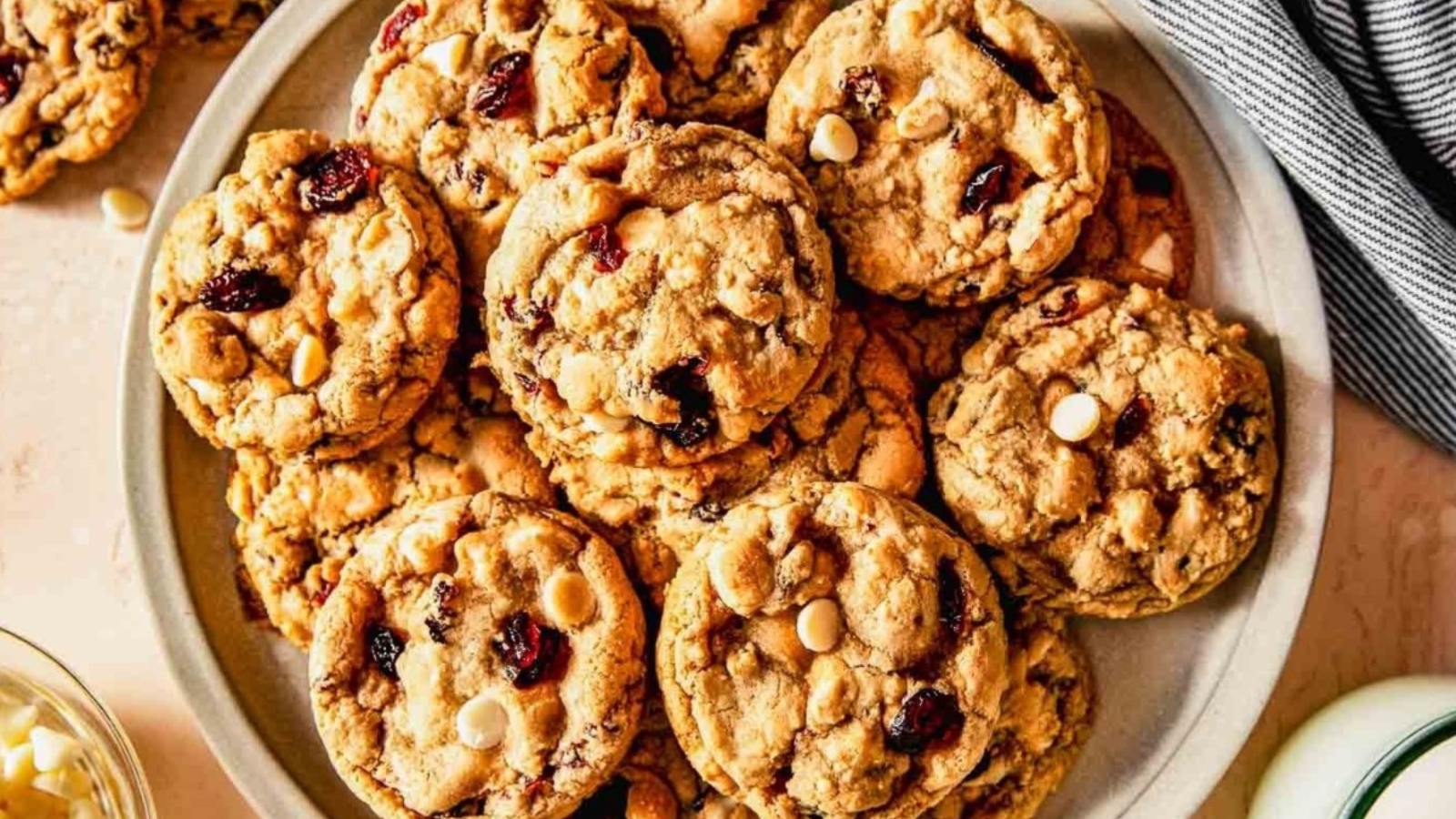 White Chocolate Cranberry Cookies.