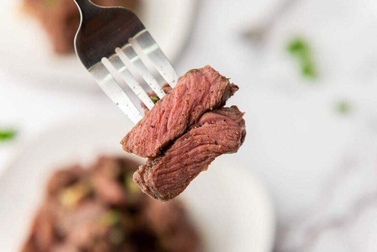 Air Fryer Garlic Butter Steak Bites 