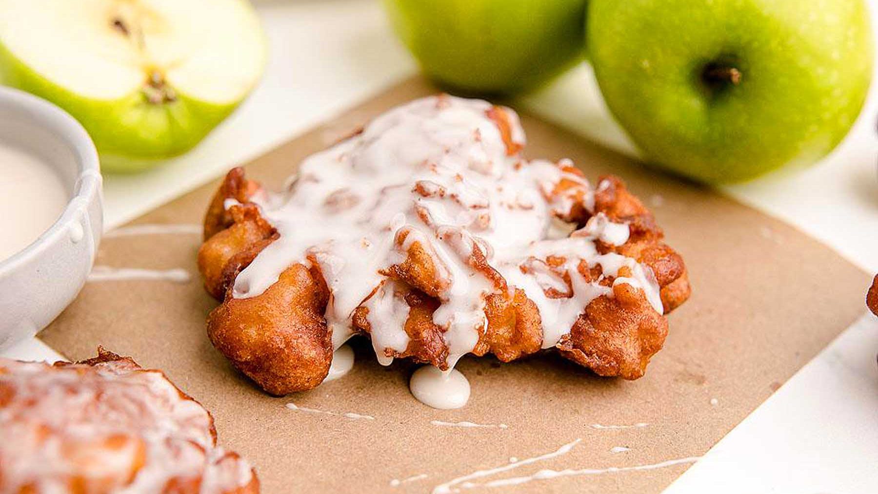 Homemade Apple Cinnamon Fritters.