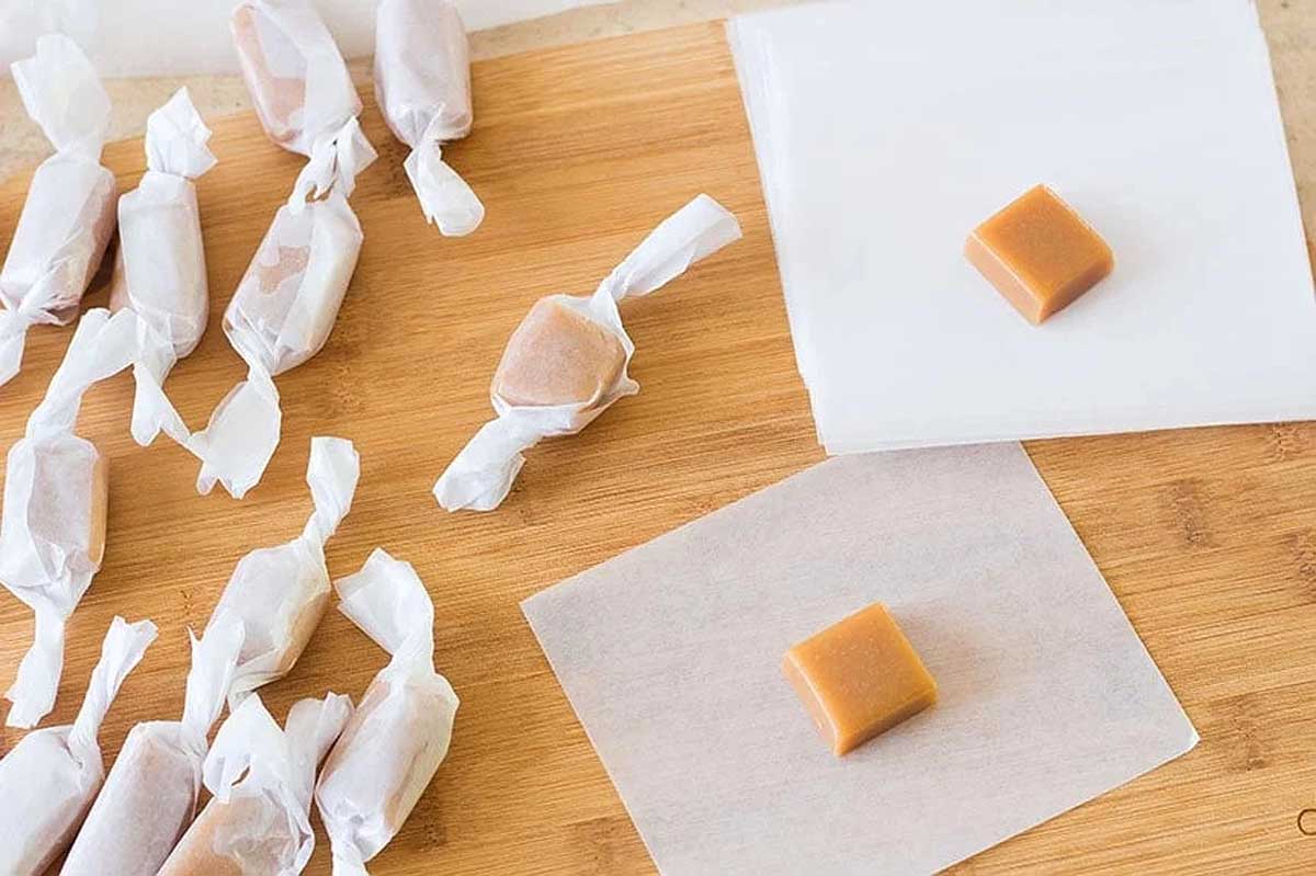 Soft Homemade Caramels Recipe.