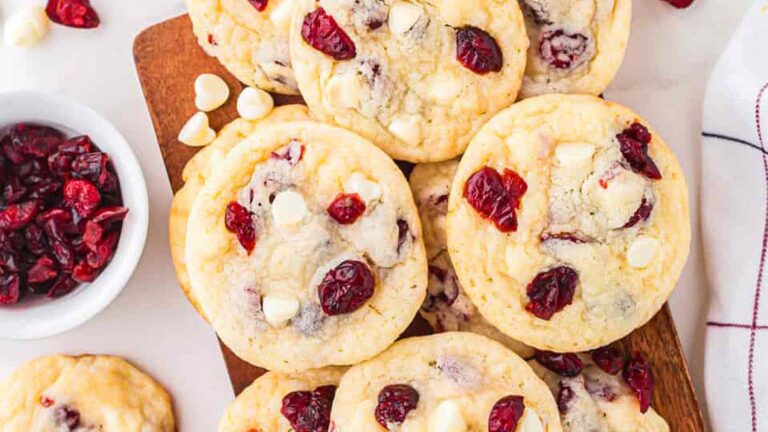 White Chocolate Cranberry Cookies.