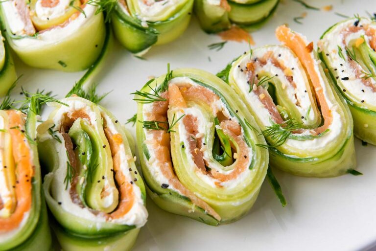 Cucumber Smoked Salmon Rolls